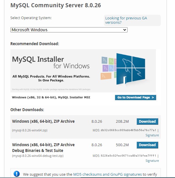 MySQLのインストール方法